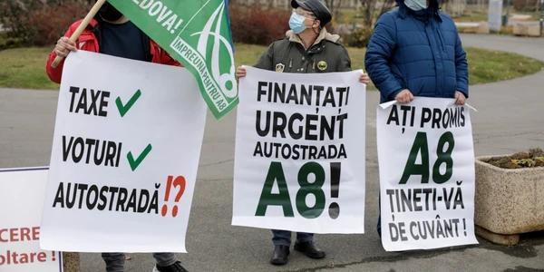 autostrada moldova proteste FOTO Inquam Photos / George Călin