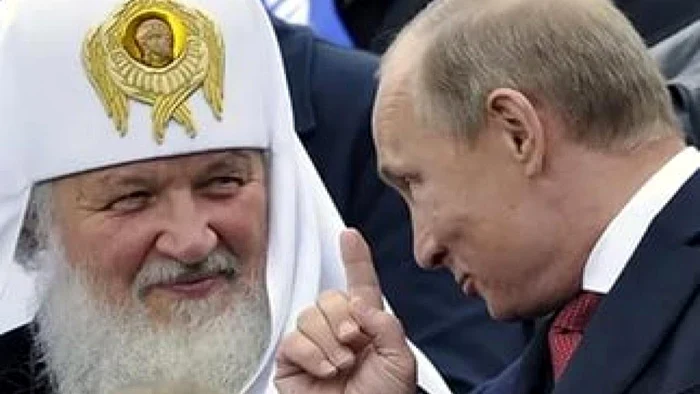 Patriarhul Kiril și președintele Vladimir Putin