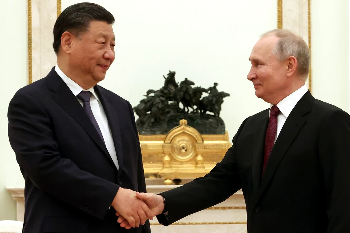 Președintele Chinei, Xi Jinping și omologul său rus Vladimir Putin/FOTO:EPA/EFE