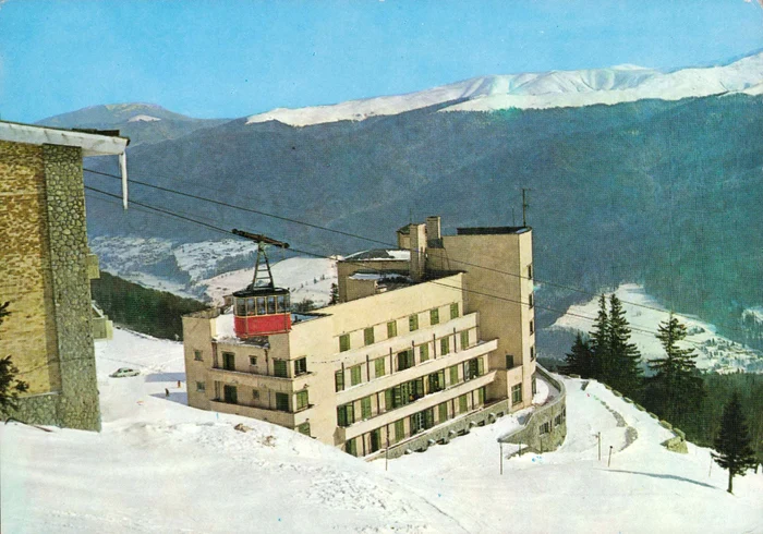 Telefericul din Sinaia. Ilustrată din anii '70. Sursa: INP