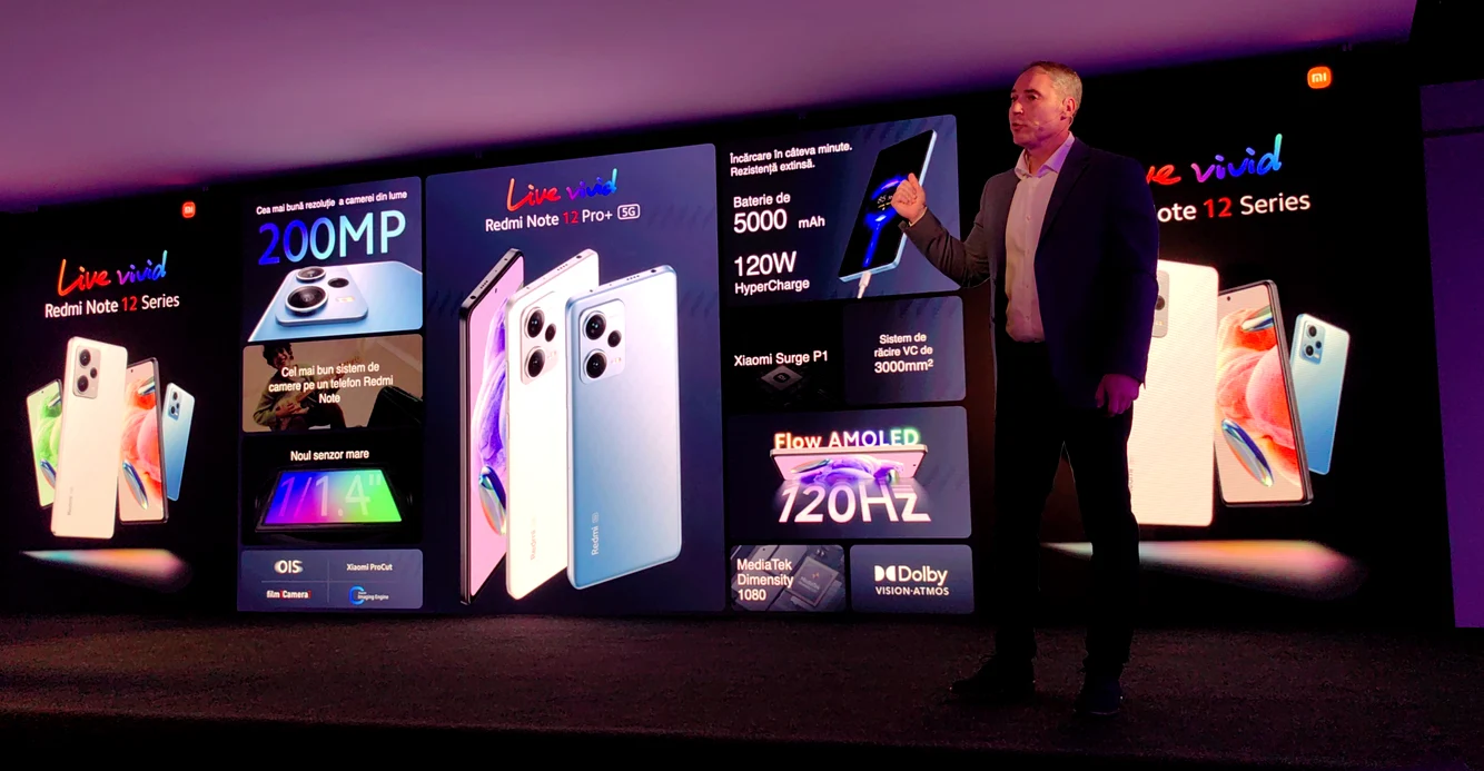 Prezentare Xiaomi Redmi Note 12 Pro+ 5G. FOTO Adrian Pogîngeanu