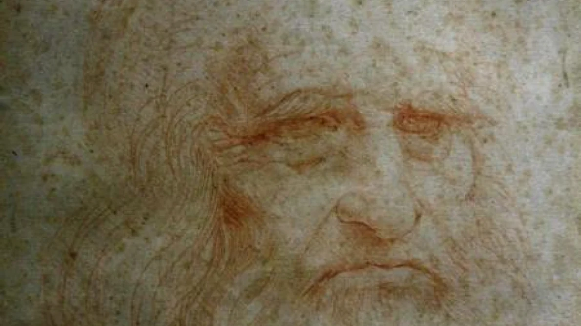 Autoportretul lui Leonardo Da Vinci, restaurat, expus la Torino png