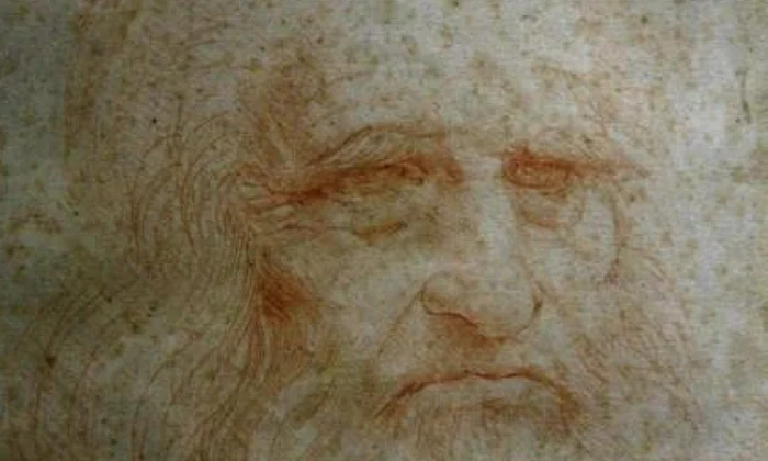 Autoportretul lui Leonardo Da Vinci, restaurat, expus la Torino png