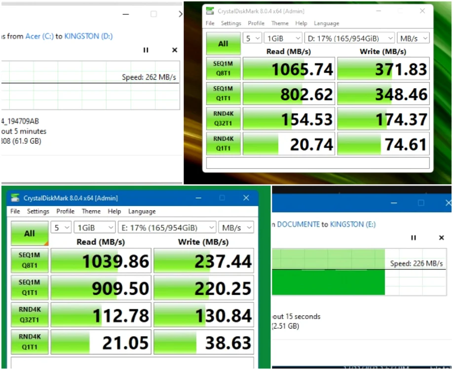 Kingston DataTraveler Max colaj teste