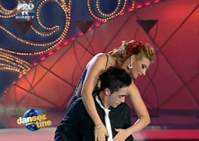 Mihaela Borcea a dansat cu Petrişor Ruge (Foto: Captură video ProTV)