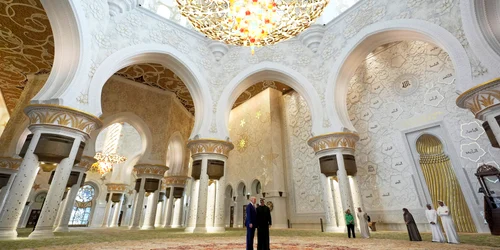 Donald Trump vizitează Marea Moschee Sheikh Zayed FOTO Profimedia jpg