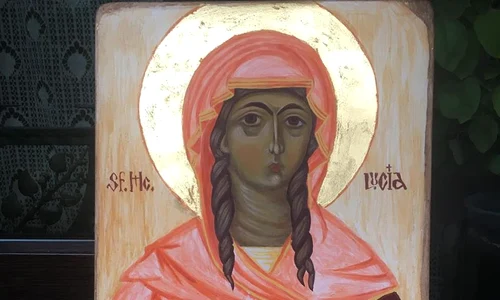 calendar ortodox 2021 13 decembrie sfanta lucia fecioara icoana de sorin vintzeanu jpeg