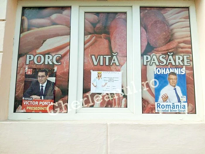“Lipitorii de afişe” din Gherla au pus la carmangerie chipurile principalilor candidaţi