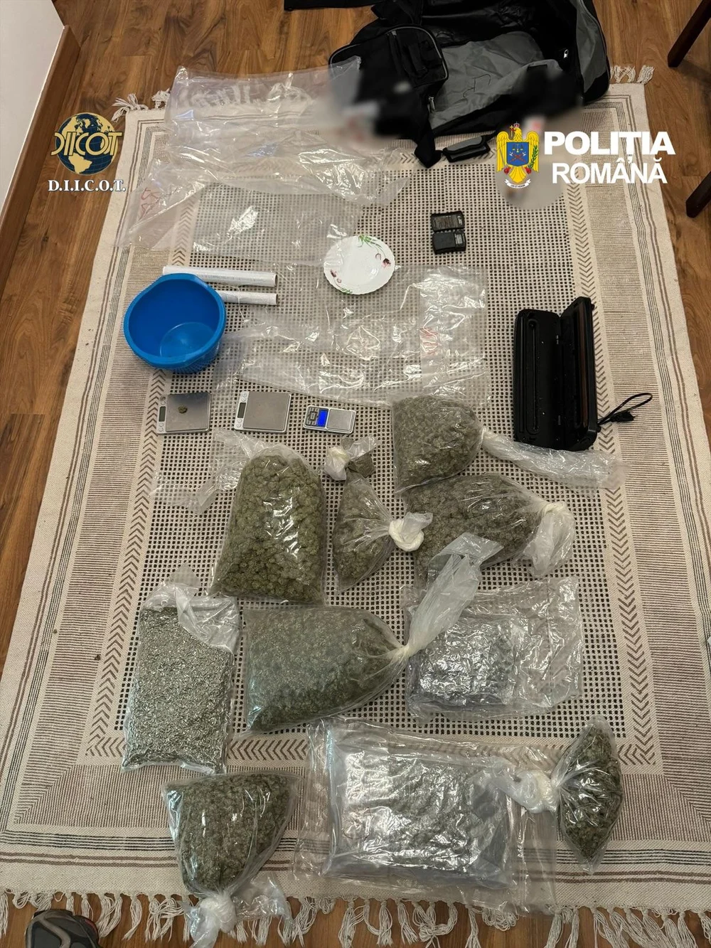 Captură de droguri pe Autostrada Soarelui. Peste 11 kilograme de canabis, descoperite asupra unui tânăr care urma să le vândă pe litoral