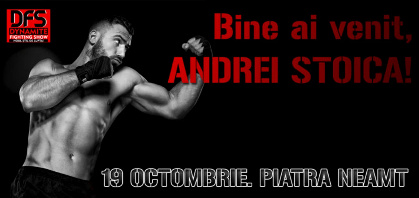 
    Gala Dynamite Fighting Show de pe 19 octombrie va avea loc la Sala Polivalentă din Piatra Neamț. Cătălin Moroșanu va lupta în main-event, toate confruntările urmând să fie anunțate în perioada imediat următoare.Foto: Click!  