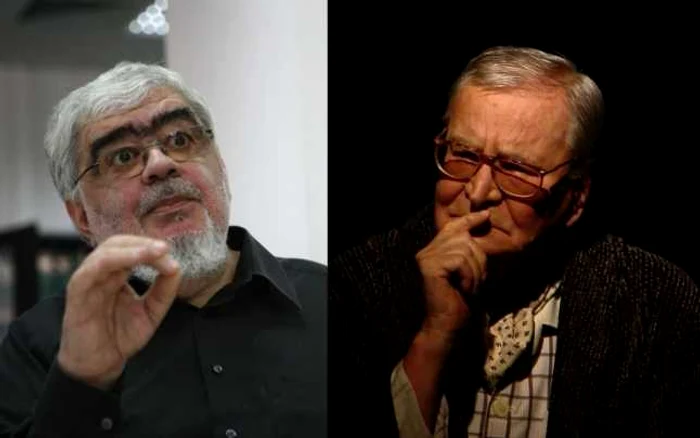 Andrei Pleşu şi Radu Beligan FOTO Colaj Adevărul