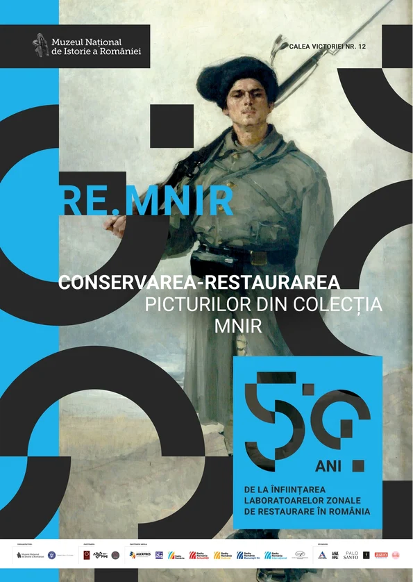 Afiș expo Conservarea restaurarea picturilor din colecția MNIR jpg