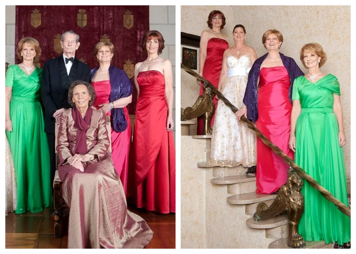Regele Mihai, Regina Ana, Margareta, Elena, Maria și Irina foto Familia Regală jpg