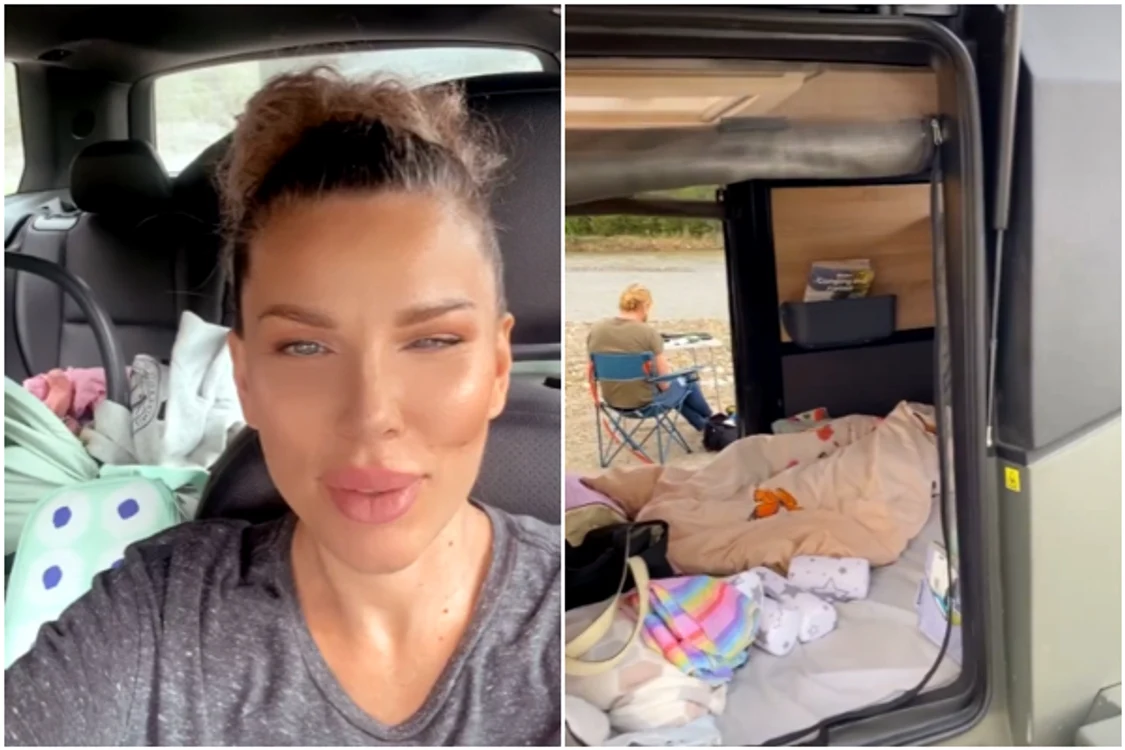 Alina Laufer, cu gemenii în vacanță