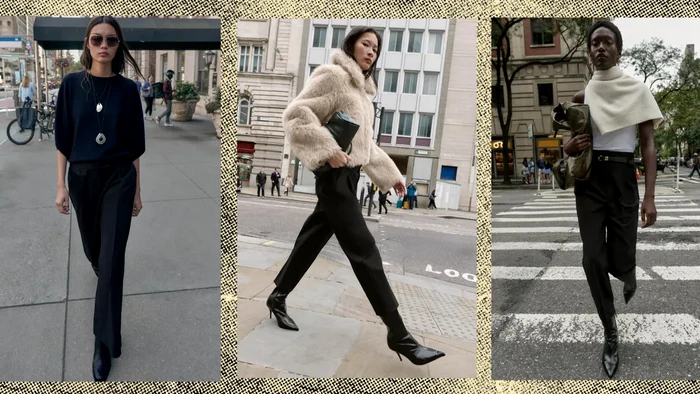 Pantalonii negri sunt din nou la modă.