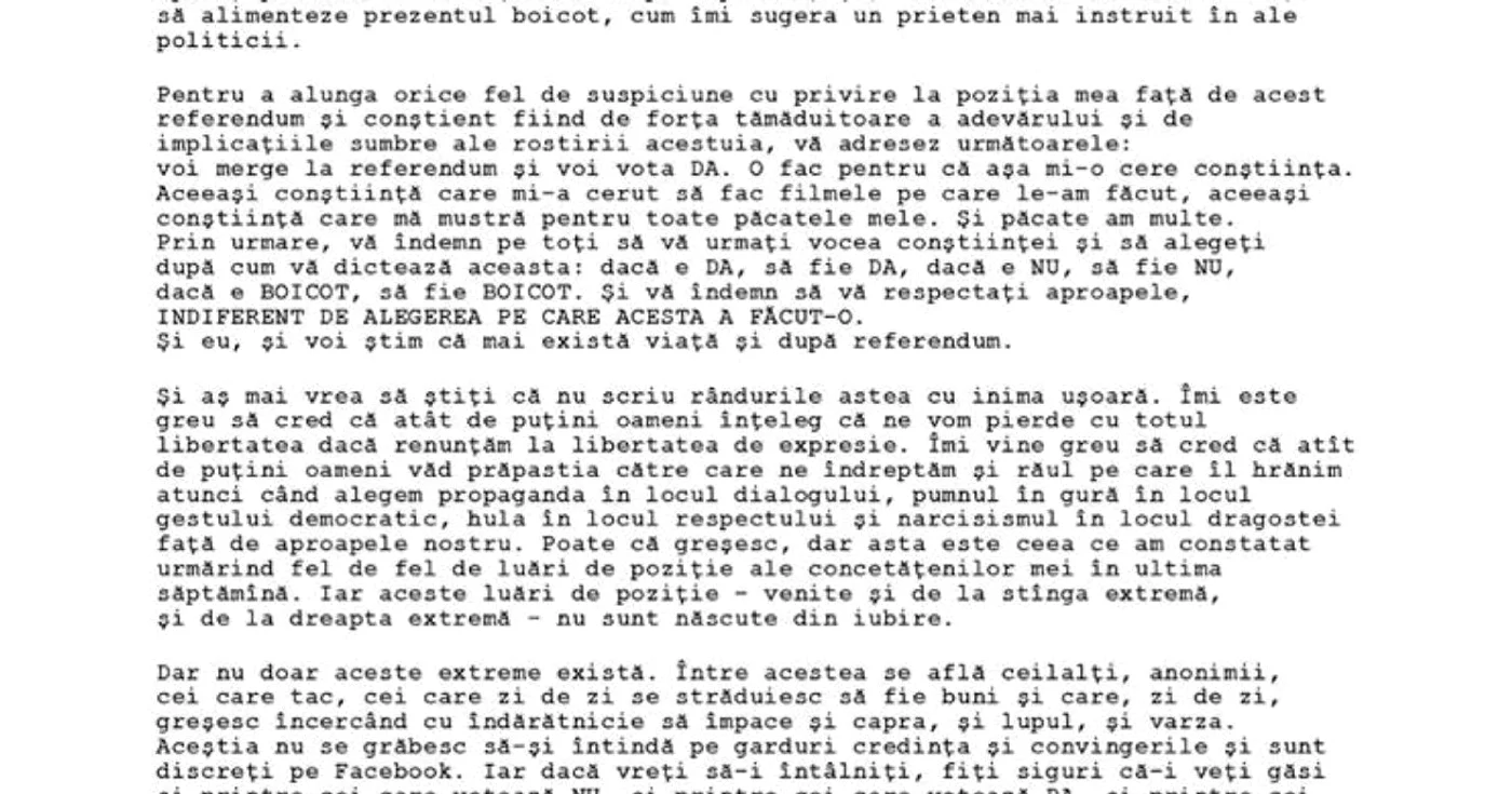scrisoare puiu