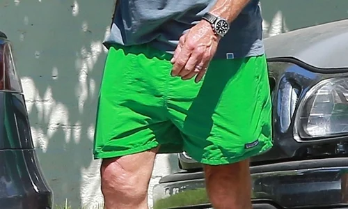 *EXCLUSIVE* Scruffy looking Harrison Ford plays tennis at a friends house in Brentwood jpeg