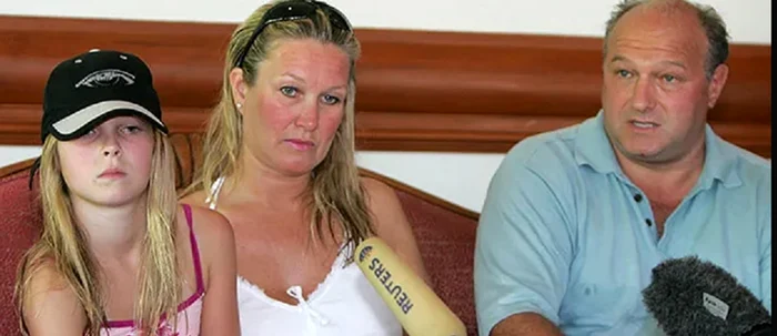 Tilly Smith( 10 ani) alături de părinții săi FOTO thesun.co.uk