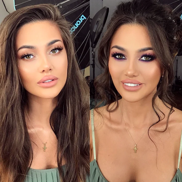 Gina Alexandra Tătulescu după cel puţin 3 ore petrecute  pe mâna make-up artistului