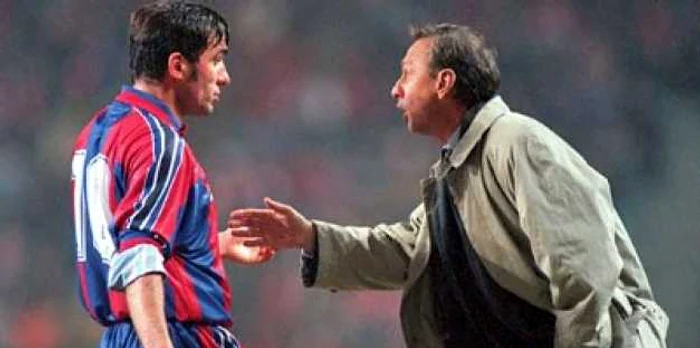 Cruyff i-a dat indicații lui Hagi la Barcelona FOTO EPA