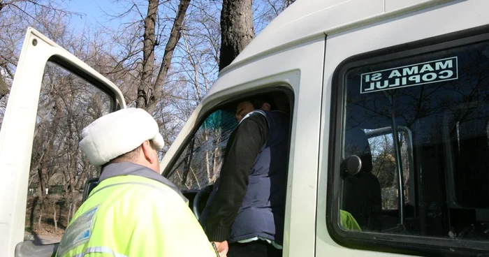 Şoferul a fost descoperit în urma unui control de rutină
