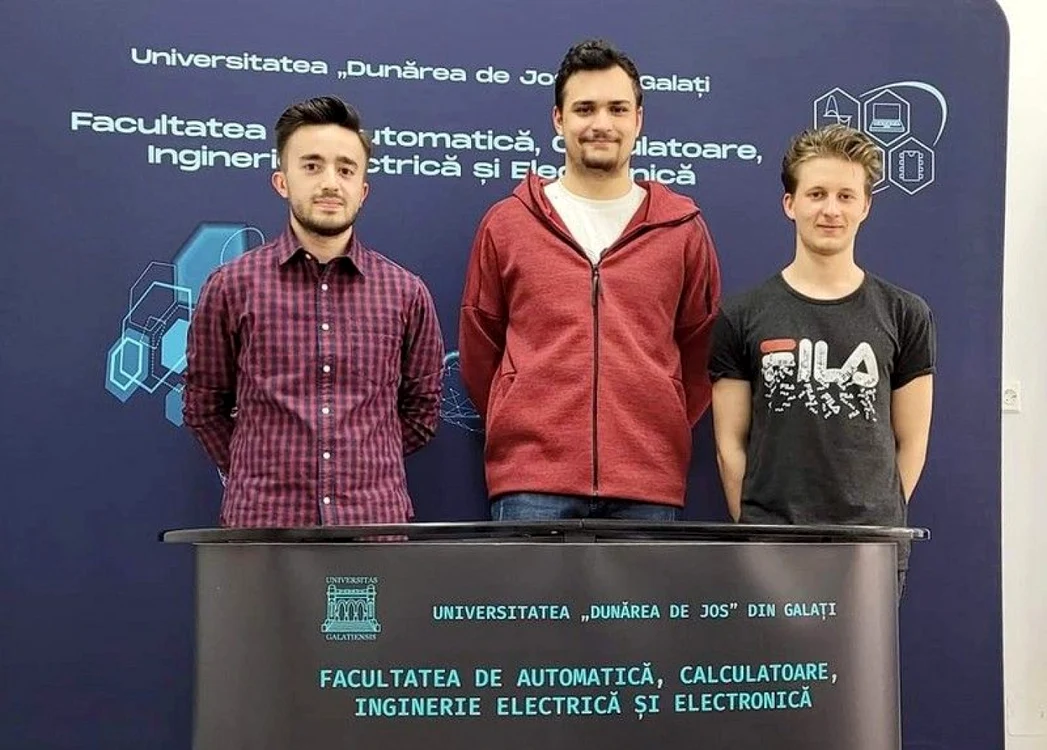 Studenţii gălăţeni care au creat vehiculul autonom FOTO Ugal