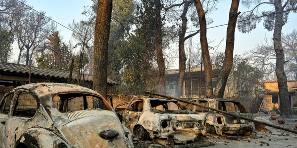 Cum arată Grecia după incendiu. Foto Gettyimages