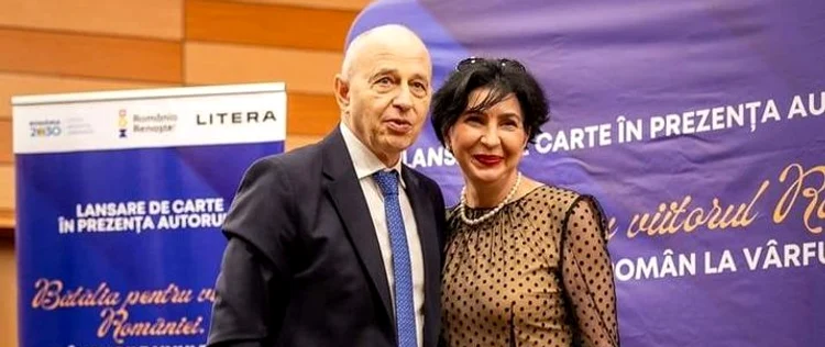 Lucia Croitoru, alături de Mircea Geoană  FOTO Facebook Lucia Croitoru