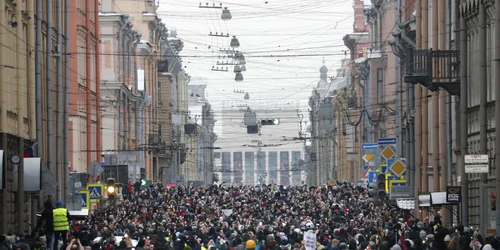 Protest anti-Putin la Sankt Petersburg FOTO EPA-EFE
