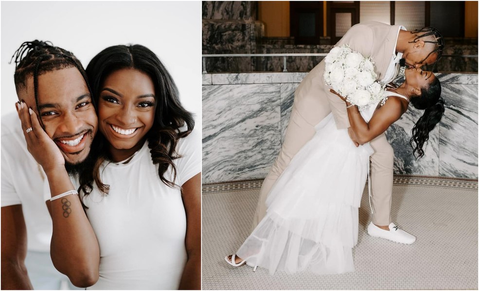 Simone Biles, cea mai premiată gimnastă a Americii, s-a căsătorit în weekend