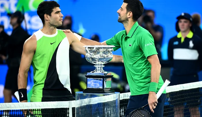 Carlos Alcaraz și Novak Djoković, doi dintre cei mai buni ai momentului (FOTO: EPA)