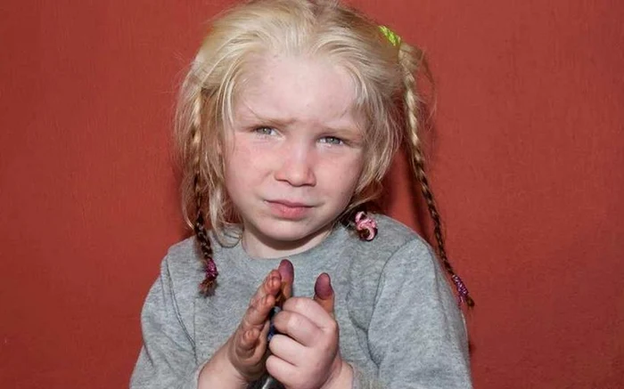 Maria, „îngerul blond“ din Bulgaria despre care ziarele de scandal au scris c-ar fi fost răpită şi vândută în Grecia FOTO picture-alliance.de