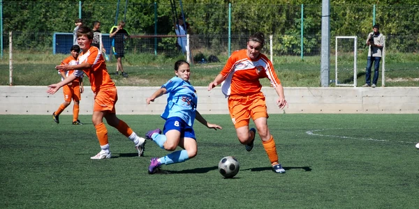 Secvenţă din meciul pentru titlu, între Olimpia Cluj şi FCM Tg Mureş