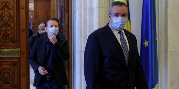 Declaratii Nicolae Ciucă Florin Citu dupa depunerea listei de ministri 30 octombrie 2021 FOTO Inquam Photos / Octav Ganea 
