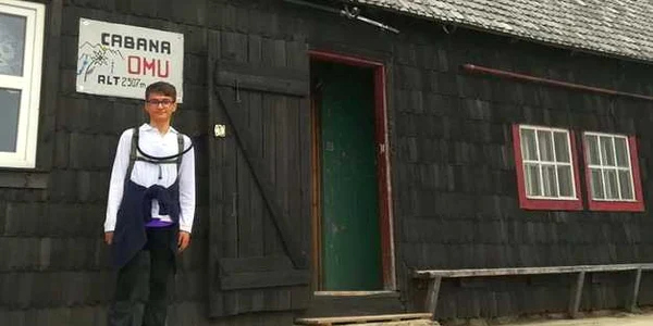 Surprinzător pentru un campion la şah Alexandru Dobrin este şi un împătimit la munţilor FOTO Arhiva personala