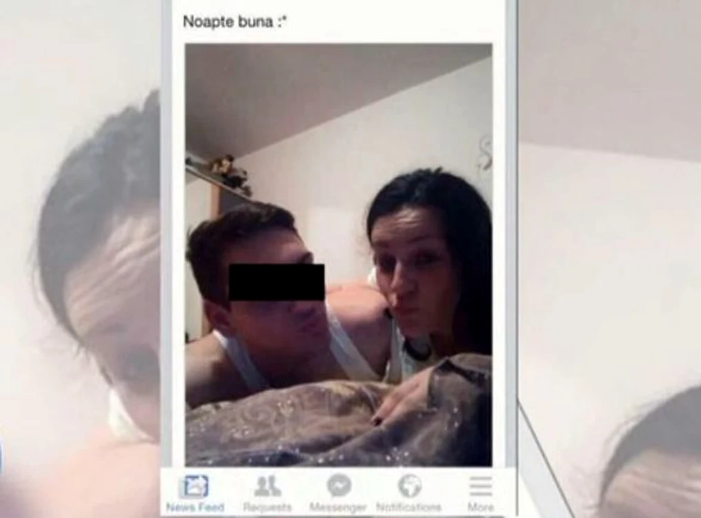 
    Fotografia celor doi, publicată de tânărul de 17 aniFoto: ProTV  