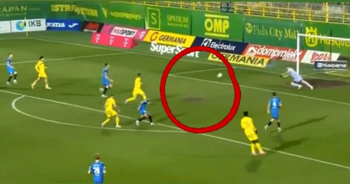 Gol bizar în Istra-Varazdin  Foto/Captură X