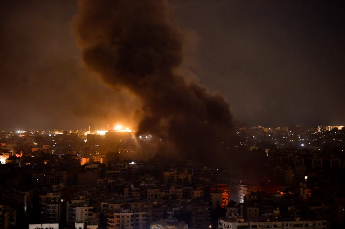 Israelul a lansat peste noapte bombardamente la periferia Beirutului FOTO EPA-EFE