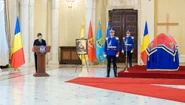Ceremonia organizată cu ocazia repatrierii rămășițelor pământești aparținând ultimului domn al Moldovei, Grigore Alexandru Ghyka
