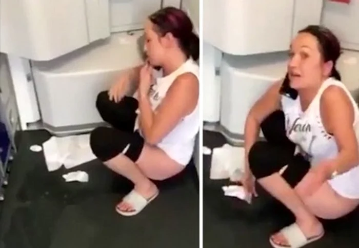 Femeia s-a urinat sub ochii pasagerilor