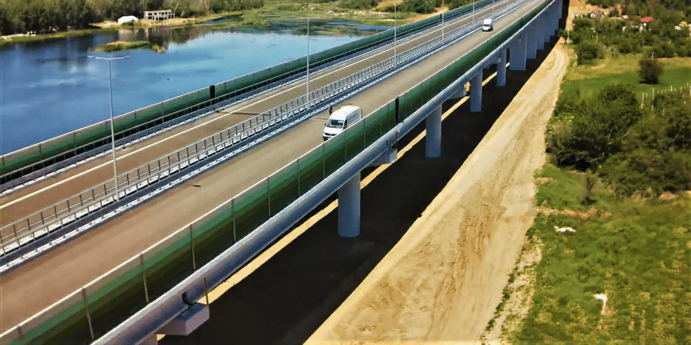 Podul peste Olt de pe DEx12: Cum s-a ridicat cel mai lung viaduct din România VIDEO