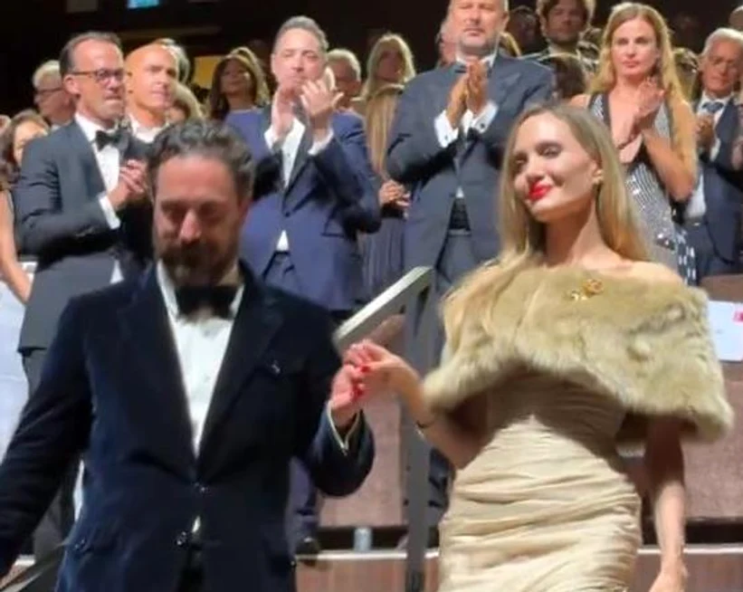 Angelina Jolie la Festivalul de Film de la Veneția FOTO: captură X
