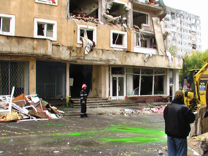 Camerele de supraveghere au surprins momentul exploziei FOTO CRISTIAN FRANŢ