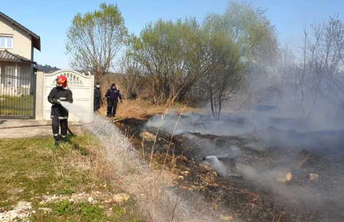 incendiu vegetatie uscata tgv