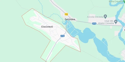 Hartă comuna Ciocănești, Dâmbovița