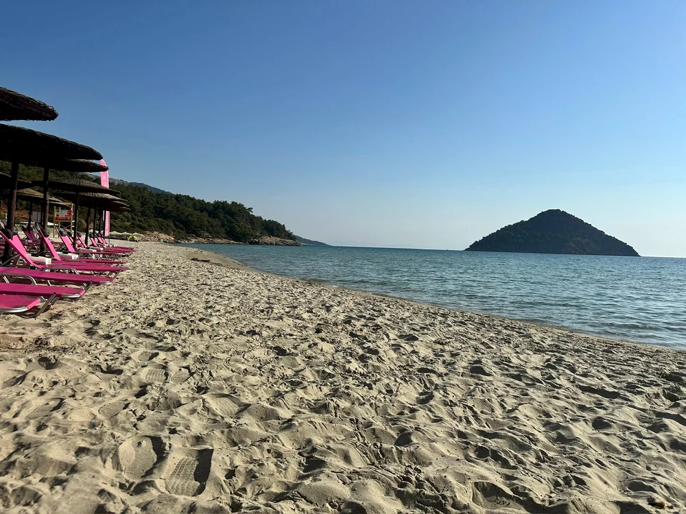 Paradise Beach din Thassos Foto: Rodica Simion/Facebook (Arhivă)