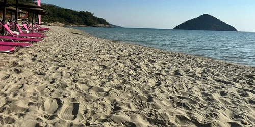 Plaja Paradise Beach din Thassos Grecia Foto Facebook Rodica Simion