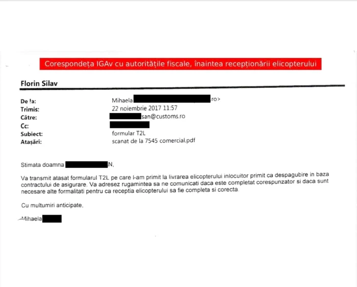 Corespondență ulterioară IGAv  FOTO FB Raed Arafat