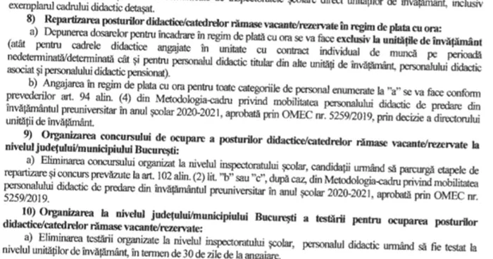 Document de reluare a cursurilor şcolare în Bucureşti Sursa hotnews.ro