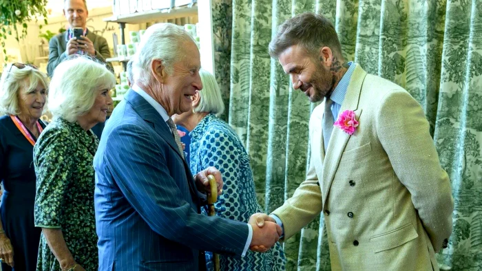 Regele Charles şi David Beckham. FOTO: wepb